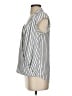 Halogen 100% Polyester Silver Sleeveless Blouse Size S - photo 5