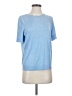 St. John 100% Wool Blue Short Sleeve Top Size M - photo 1