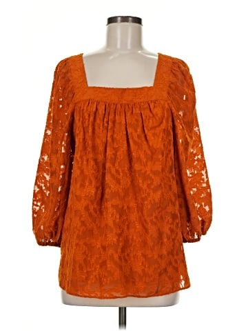 LC Lauren Conrad 3/4 Sleeve Blouse (view 1)