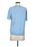 St. John 100% Wool Blue Short Sleeve Top Size M - photo 2