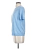 St. John 100% Wool Blue Short Sleeve Top Size M - photo 5