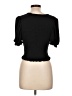 Pieces Black Short Sleeve Top Size L - photo 2