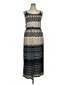 En Focus Studio 100% Polyester Print Gray Casual Dress Size 14 - photo 1