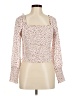 1.State 100% Polyester Pink Long Sleeve Blouse Size M - photo 1