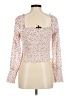 1.State 100% Polyester Pink Long Sleeve Blouse Size M - photo 2