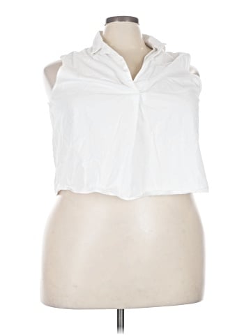 Banana Republic Factory Store Sleeveless Button-Down Shirt (view 1)
