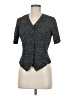 Joan Leslie 100% Polyester Black Short Sleeve Top Size 8 (petite) - photo 1