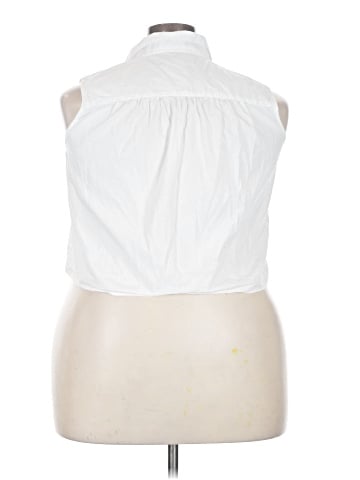 Banana Republic Factory Store Sleeveless Button-Down Shirt (view 2)