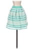 Alya 100% Polyester Stripes Teal Casual Skirt Size S - photo 1