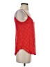 Ella Moss 100% Silk Red Sleeveless Top Size XS - photo 4