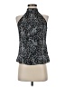 Laundry by Shelli Segal Silver Sleeveless Blouse Size 2 - photo 1