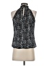Laundry by Shelli Segal Silver Sleeveless Blouse Size 2 - photo 2