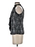 Laundry by Shelli Segal Silver Sleeveless Blouse Size 2 - photo 5