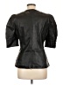 Aqua 100% Polyurethane Black 3/4 Sleeve Top Size L - photo 2
