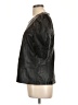 Aqua 100% Polyurethane Black 3/4 Sleeve Top Size L - photo 5