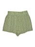 Zara Chevron-herringbone Green Shorts Size S - photo 1