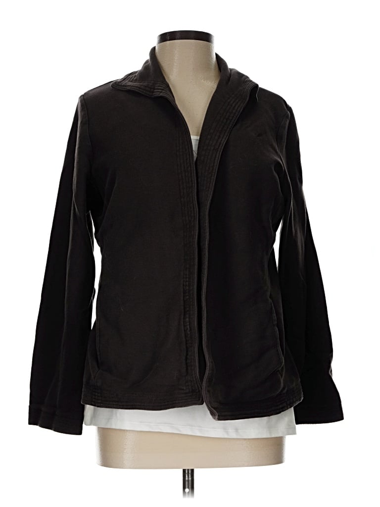 Pre-owned Eileen Fisher Jacket In Black