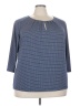 Liz Claiborne Blue 3/4 Sleeve Blouse Size 3X - photo 1
