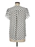 41Hawthorn 100% Polyester Polka Dots White Short Sleeve Blouse Size M - photo 2