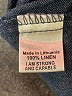 Flax 100% Linen Solid Blue Linen Pants Size 14 (L) - photo 8