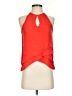 Parker 100% Silk Orange Sleeveless Silk Top Size XS - photo 1