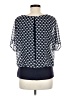 CAbi 100% Polyester Blue Short Sleeve Blouse Size M - photo 2