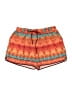 Assorted Brands 100% Polyester Print Orange Shorts Size L - photo 1