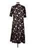 Unbranded 100% Polyester Floral Black Casual Dress Size 12 - photo 2