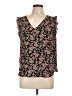 Ann Taylor LOFT 100% Polyester Black Sleeveless Blouse Size Lg Petite - photo 1