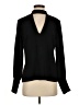 Zara 100% Polyester Black Long Sleeve Blouse Size S - photo 1