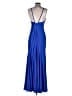 Jovani 100% Polyester Blue Cocktail Dress Size 14 - photo 2