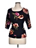 West Kei Black 3/4 Sleeve Blouse Size L - photo 1