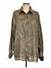 Anewsta 100% Polyester Paisley Green Long Sleeve Blouse Size 12 - photo 1
