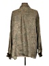 Anewsta 100% Polyester Paisley Green Long Sleeve Blouse Size 12 - photo 2
