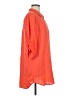 Khakis & Co 100% Rayon Orange 3/4 Sleeve Button-Down Shirt Size M - photo 4