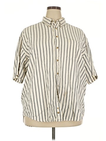 Dockers 3/4 Sleeve Button-Down Shirt (view 1)