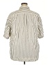 Dockers 100% Cotton Stripes Ivory 3/4 Sleeve Button-Down Shirt Size XXL - photo 2