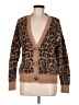 Bella Dahl Animal Print Brown Cardigan Size M - photo 1