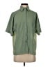 Max Studio Houndstooth Green Short Sleeve Button-Down Shirt Size S - photo 1