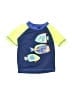 Quad Seven 100% Polyester Blue Rash Guard 9-12 MO / 12 MO - photo 1