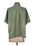 Max Studio Houndstooth Green Short Sleeve Button-Down Shirt Size S - photo 2