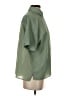 Max Studio Houndstooth Green Short Sleeve Button-Down Shirt Size S - photo 4