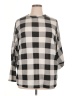Acting Pro Checkered-gingham White Poncho Size 1X - photo 1