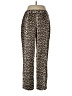 Topshop 100% Polyester Animal Print Gold Casual Pants Size 10 - photo 2