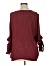 Halogen 100% Polyester Burgundy 3/4 Sleeve Blouse Size XL - photo 2