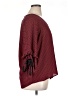 Halogen 100% Polyester Burgundy 3/4 Sleeve Blouse Size XL - photo 4
