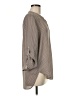 Premise Studio 100% Polyester Houndstooth Gray Long Sleeve Blouse Size M - photo 4