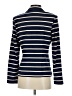 J. McLaughlin 100% Cotton Stripes Blue Blazer Size S - photo 2