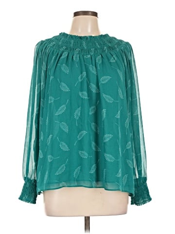 Ann Taylor Factory Long Sleeve Blouse (view 1)