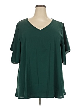 Shein Curve Short Sleeve Blouse
